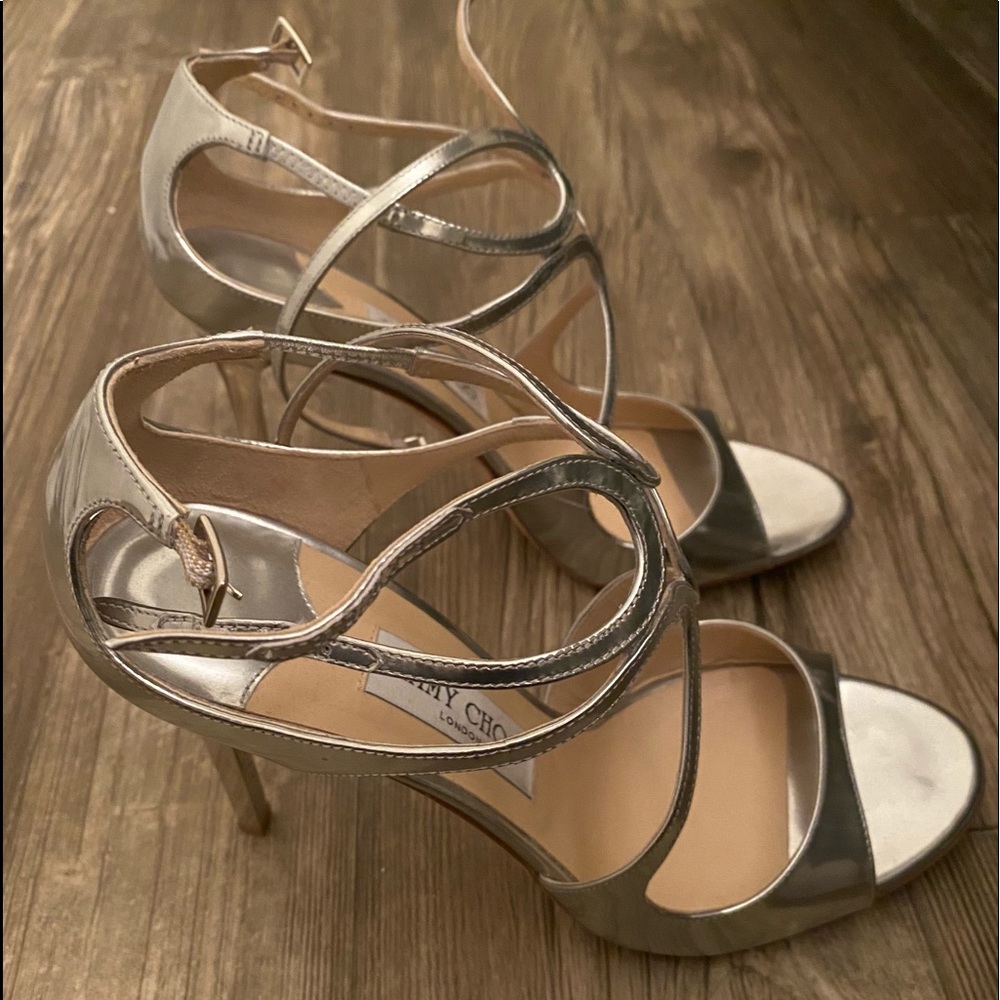 Jimmy Choo Lang sandals size 41.5 worn 1x with bag